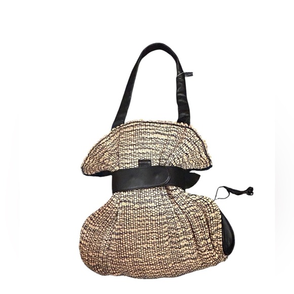 Renato Angi Beige Bag Flower Leather Strap Handbag - Picture 2 of 15